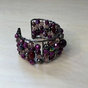 Like New - Cookie Lee Purple cuff bracelet